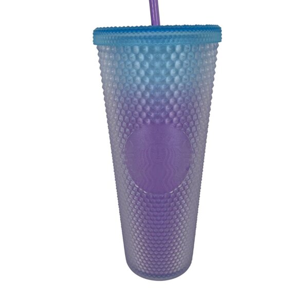 Starbucks Studded Tumbler Ombre Purple Blue Gradient 24 oz NWT - Picture 9 of 11